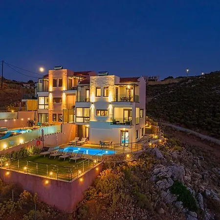 Lia With Private Eco Pool - Amazing View Apartamento La Canea