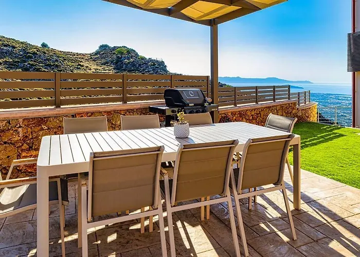 Lia With Private Eco Pool - Amazing View * La Canea