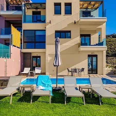 Lia With Private Eco Pool - Amazing View La Canea
