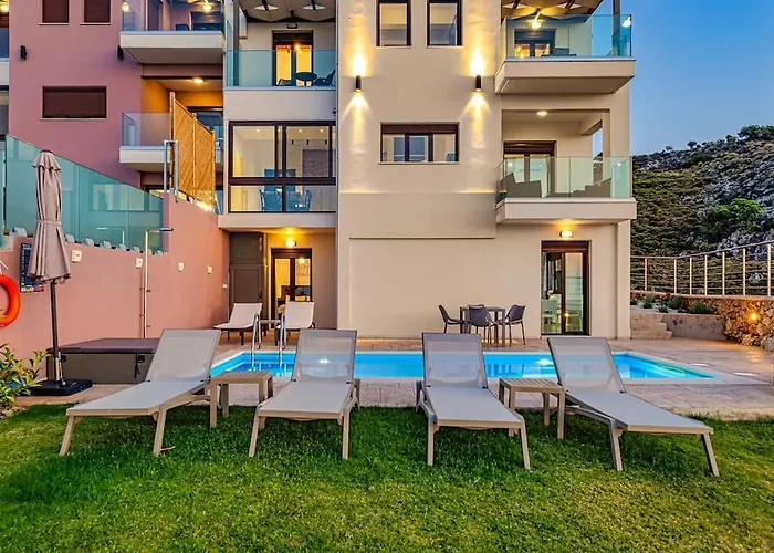 Lia With Private Eco Pool - Amazing View Appartement